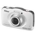 Компактный фотоаппарат Nikon Coolpix S32 белый + рюкзак