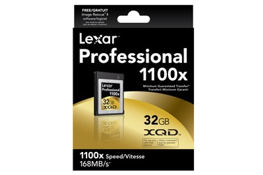 Карта памяти Lexar XQD 32Gb  Professional 1100X (168MB/s)