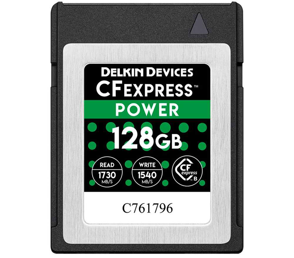 Карта памяти Delkin Devices CFexpress Type B 128GB Power чтение 1730, запись 1540 Мбайт/с 