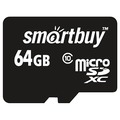 Карта памяти Smartbuy microSDXC 64GB  Сlass 10 с адаптером SD (SB64GBSDCL10-01)
