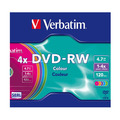 Диск Verbatim DVD-RW  4.7 Гб 4x Slim Color