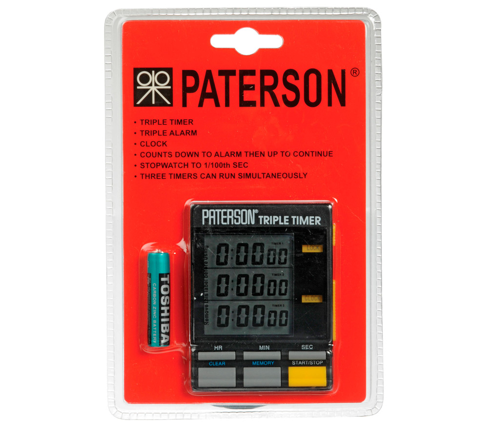  Paterson Triple Timer Clock, 