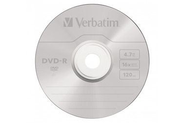 Диски Verbatim DVD-R 4.7Gb 16x Jewel case, 5 шт (43519)