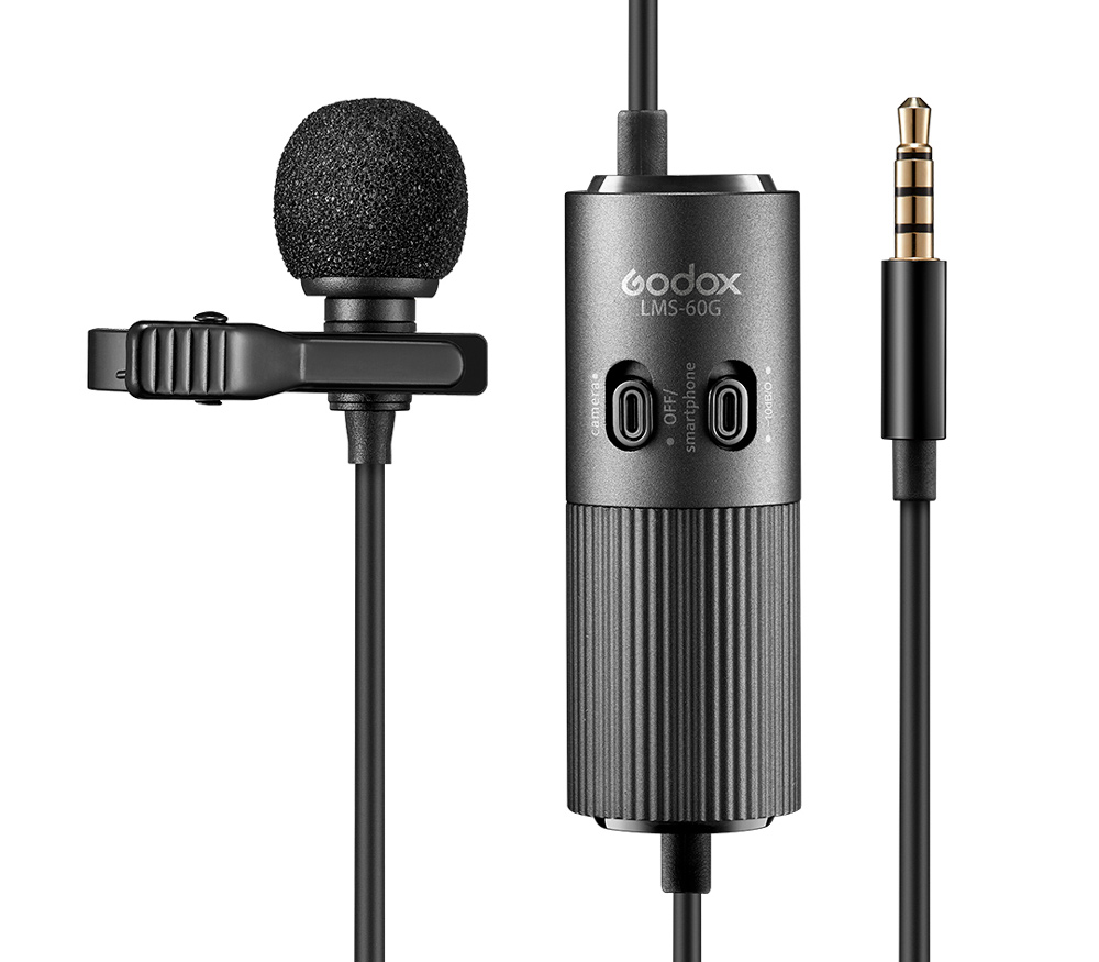 Микрофон Godox LMS-60G, петличный микрофон