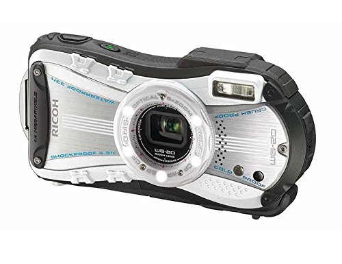 Компактный фотоаппарат Ricoh WG-20 белый с черным