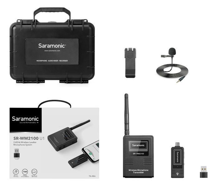 Беспроводная система Saramonic SR-WM2100 U1 (TX + RXU), USB-C от Яркий Фотомаркет
