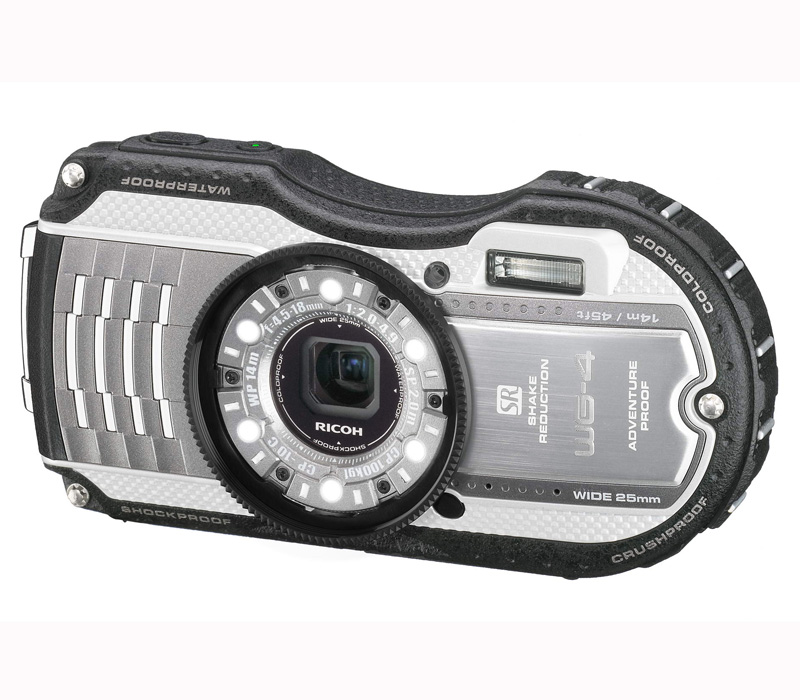 Компактный фотоаппарат Ricoh WG-4 серебристый
