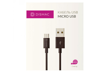 Кабель Dismac Smart Cable Micro USB, 5V 2.1A, 1 м
