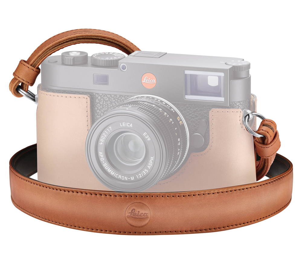 Ремень плечевой Leica 24036, коричневый (коньяк)