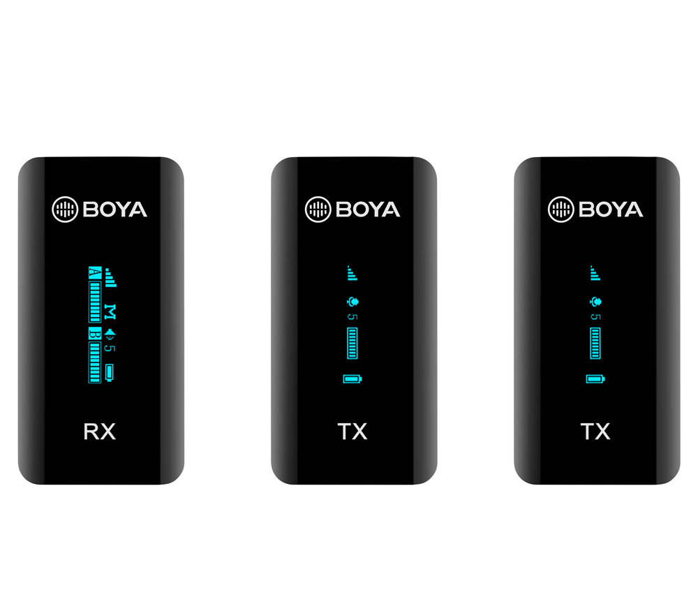 Беспроводная система Boya BY-XM6-S2 (TX+TX+RX), 3.5 мм TRS + TRRS