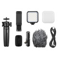 Комплект оборудования Godox VK2-AX для смартфона: миништатив, микрофон, осветитель