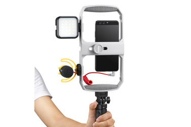 Комплект оборудования Godox VK1-LT для смартфона: миништатив, микрофон, осветитель, клетка