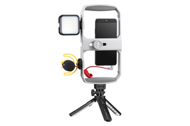 Комплект оборудования Godox VK1-LT для смартфона: миништатив, микрофон, осветитель, клетка
