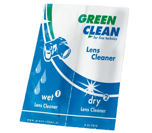 Набор салфеток для влажной чистки оптики Green Clean (1 пара)