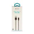 Кабель Devia USB 2.0 Type C Smart Cable, 1 м, черный