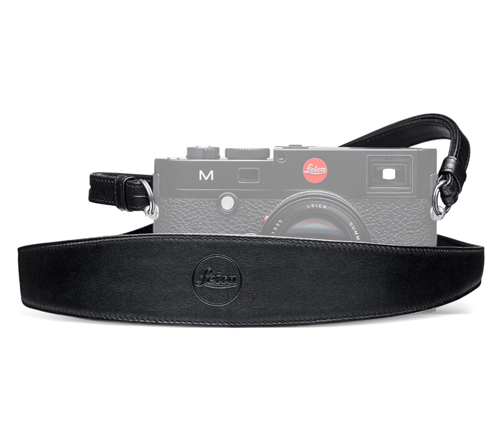 Ремень Leica Saddle Leather Camera Strap кожаный, черный