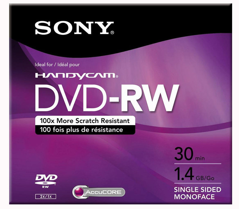 Диск Sony 8см DVD-RW  1.4 Гб (30 мин.)