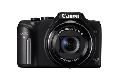 Компактный фотоаппарат Canon PowerShot SX170 IS Black