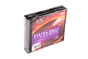Диск VS DVD-RW 4,7 GB 4x Slim, 5шт