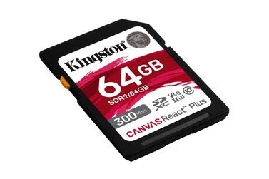Карта памяти Kingston SDXC 64GB Canvas React Plus UHS-II V90 260/300Mb/s