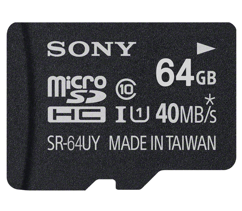 Карта памяти Sony microSDXC 64GB  Class10 UHS-I (SR64UYA)