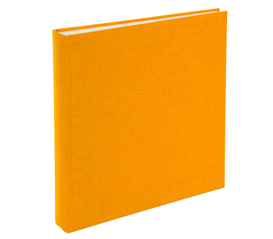 Фотоальбом Goldbuch 30х31 см, 60 страниц, тканевая обложка (лён) апельсиновый