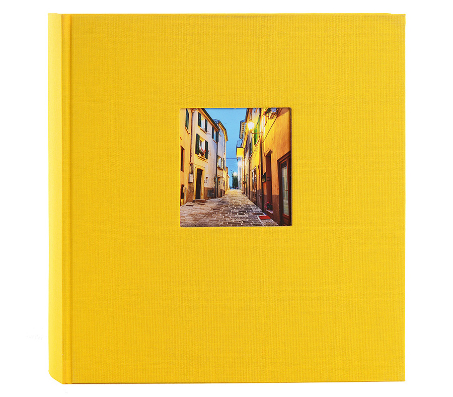 Фотоальбом Goldbuch 30х31 см, 60 страниц, Bella Vista, черные листы, жёлтый