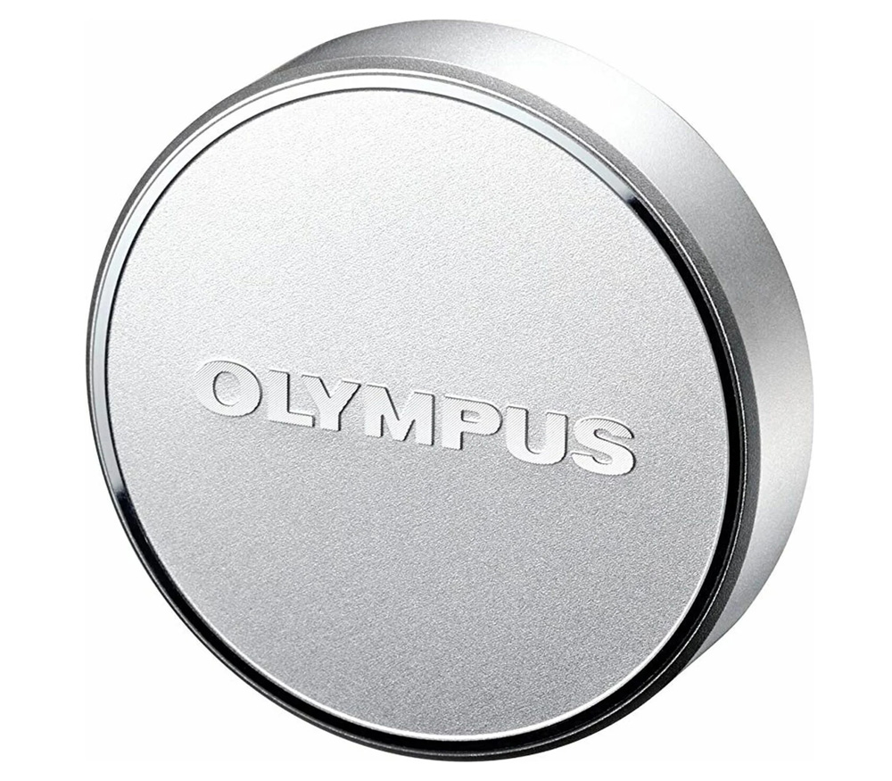 Крышка для объектива Olympus LC-48B, серебристая, для M.Zuiko 17mm f/1.8