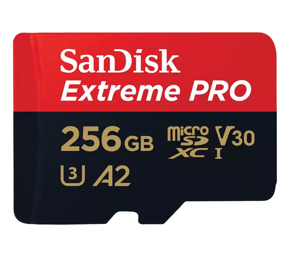   SanDisk MicroSDXC 256GB Extreme PRO V30 U3 A2