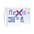 Карта памяти Flexis microSDHC 8GB UHS-I Class 10 U1, с адаптером уцененный