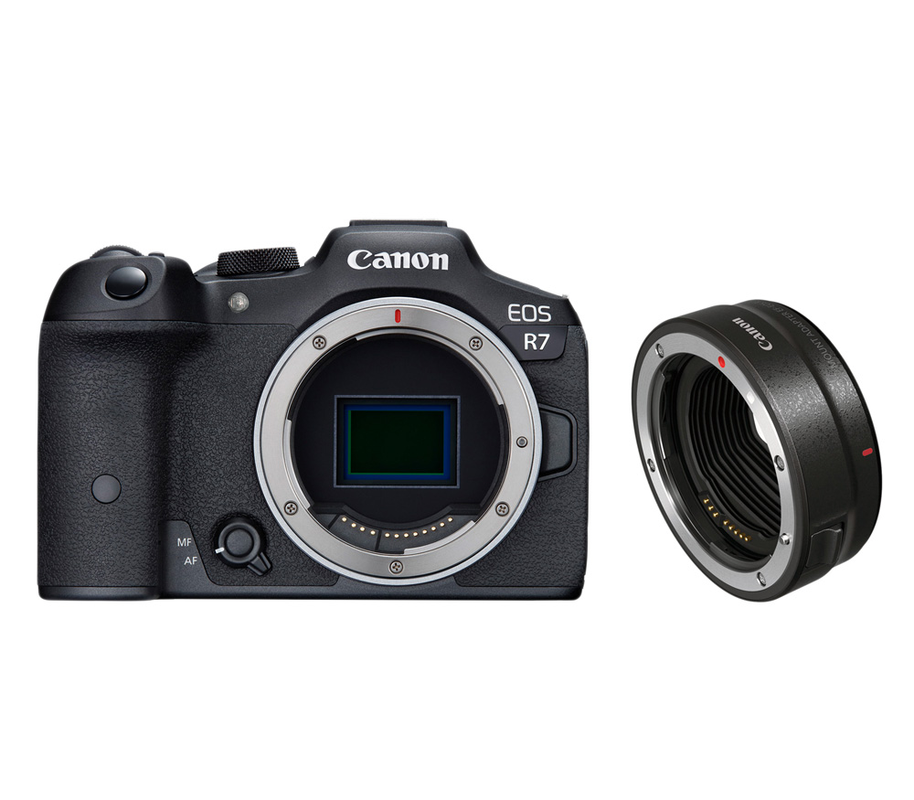 Беззеркальный фотоаппарат Canon EOS R7 Body + EF-EOS R адаптер