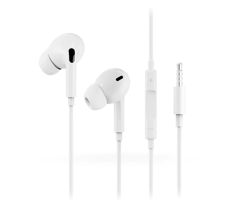 Наушники Devia Smart Series Stereo Wired Earphone 3.5 mm белые