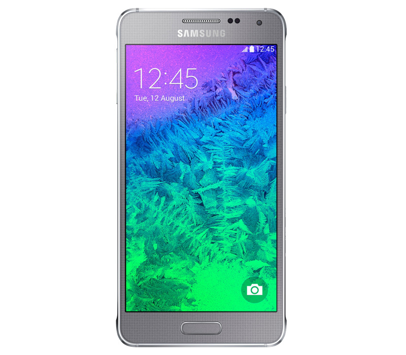 Телефон Samsung GALAXY Alpha серебристый (SM-G850F)