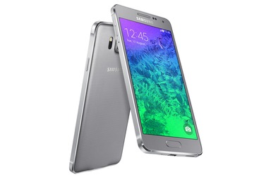 Телефон Samsung GALAXY Alpha серебристый (SM-G850F)