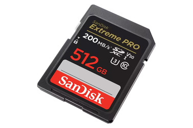 Карта памяти SanDisk SDXC 512GB Extreme Pro UHS-I V30 U3 200/140 Mb/s