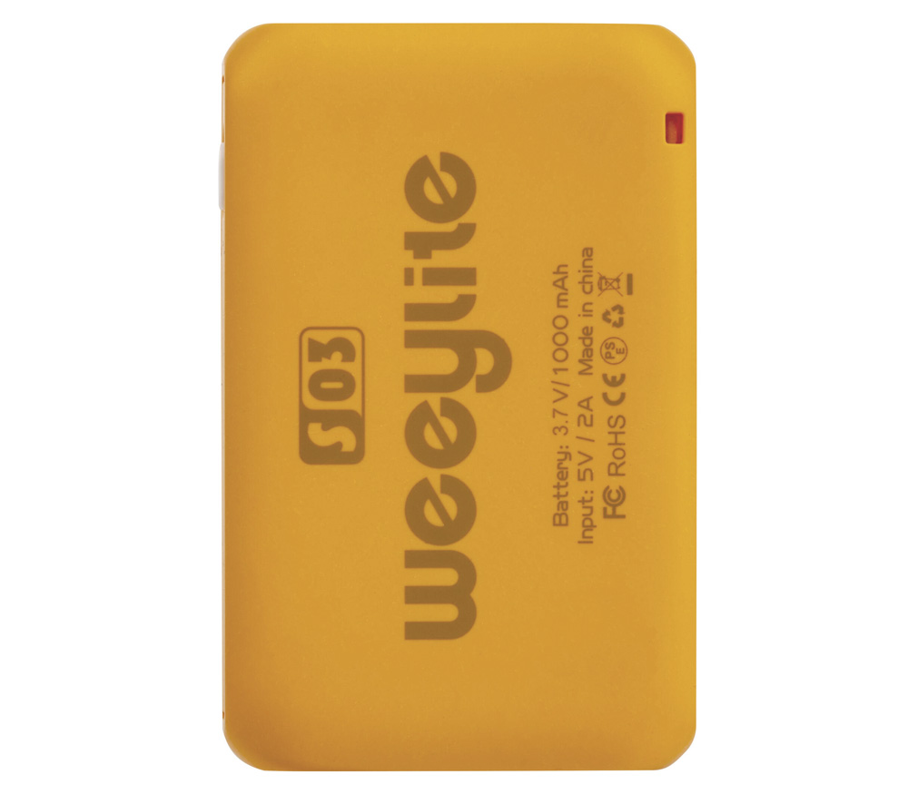 Weelite S03, светодиодный, 2800-6800К, RGB, 4 Вт, желтый
