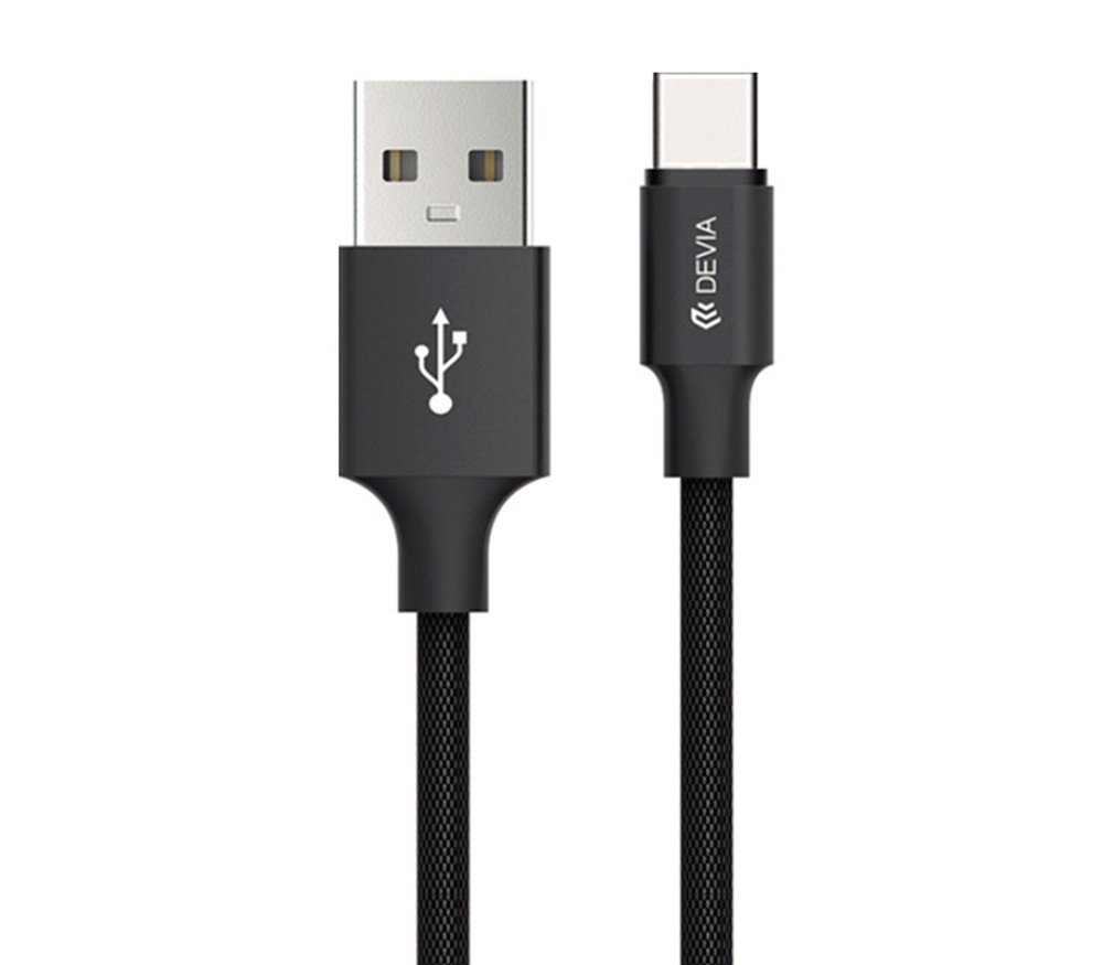 Кабель Devia Gracious USB Type-C 1 м, черный