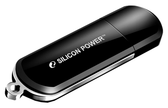 Накопитель Silicon Power USB2 Flash 64GB  LUX mini 322 черный
