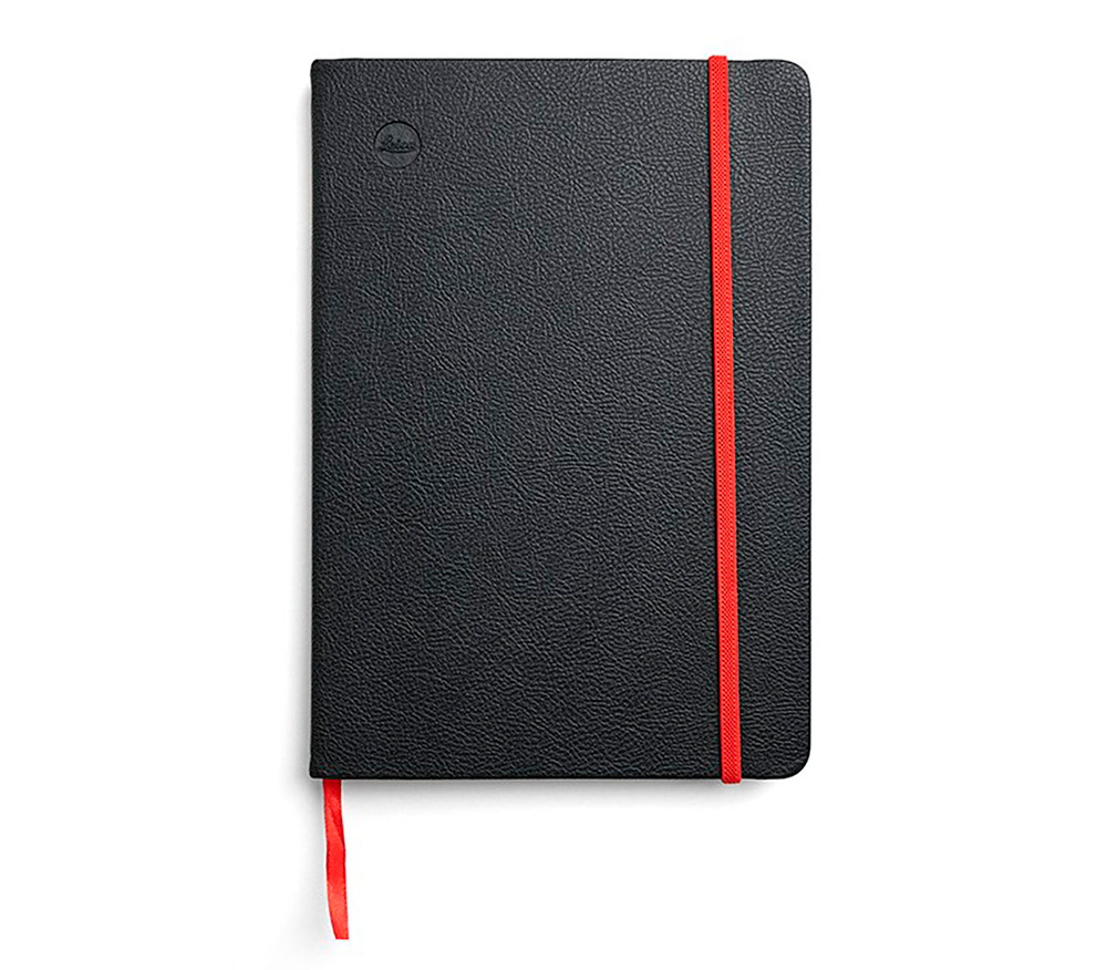 Блокнот Leica Notebook Hardcover, А5, черный с красным
