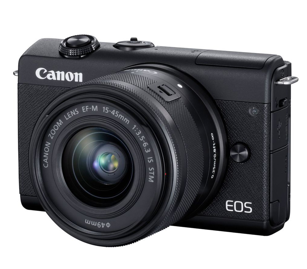Беззеркальный фотоаппарат Canon EOS M200 Kit Black + EF-M 15-45mm IS STM уцененный
