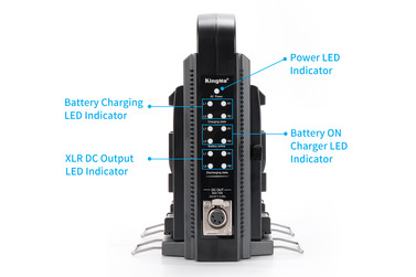 Зарядное устройство Kingma BP-4CH для 4 аккумуляторов V-Mount