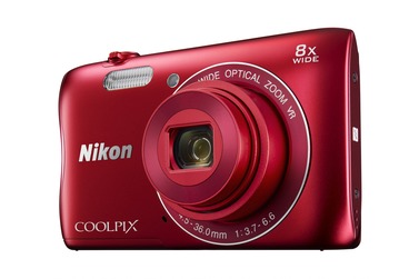 Компактный фотоаппарат Nikon Coolpix S3700 красный