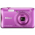 Компактный фотоаппарат Nikon Coolpix S3700 розовый