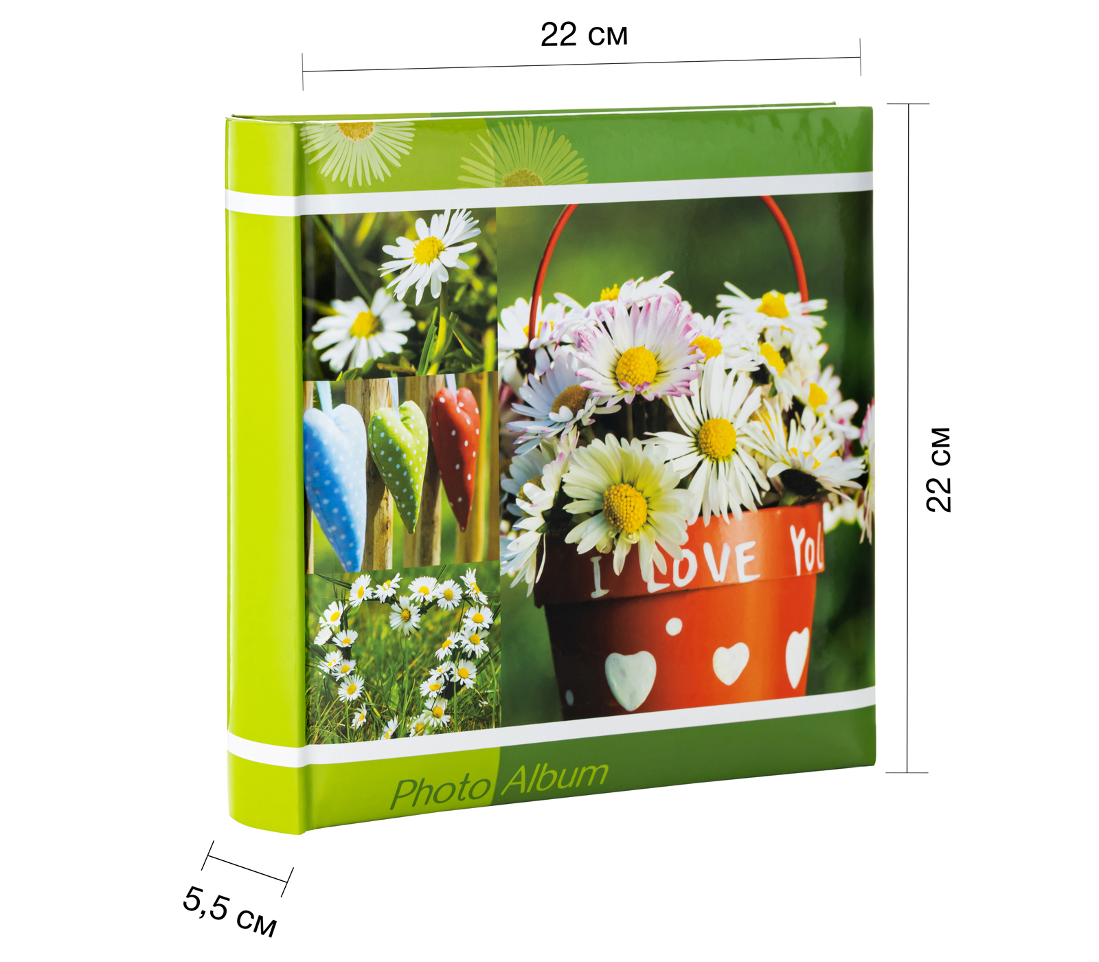 10x15 см 200 фото, книжный переплет, «Цветы» (FA-BBM200-310)