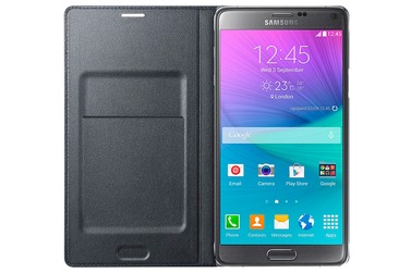 Samsung LED Flip Wallet чехол для Galaxy Note 4 черный (EF-NN910BCEGRU)