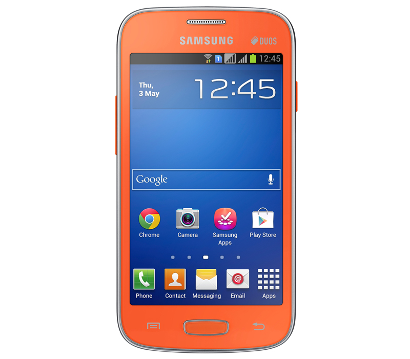 Телефон Samsung Galaxy Star plus DUOS оранжевый (GT-S7262)