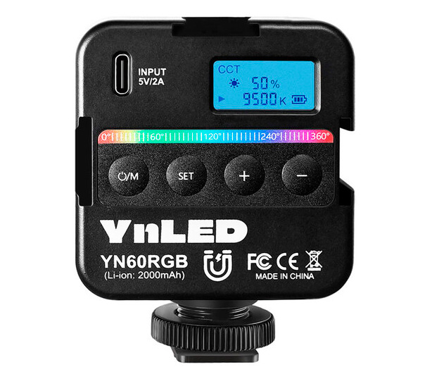 YN60 RGB, 2500-9500К, 3 Вт