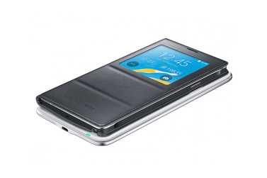 Samsung Беспроводное зарядное устройство + чехол S View Charger для Galaxy Note 4 (EP-KN910IBRGRU)