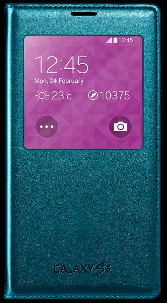 Samsung Чехол-книжка  для Galaxy S 5 зеленый Flip Wallet (EF-WG900BGEGRU)