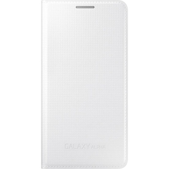 Samsung Чехол-книжка  для Galaxy Alpha белый Fl Cov (EF-FG850BWEGRU)